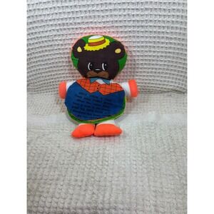 Vtg 1979 Dan-Dee Goldilocks Three Bears Storybook Flip Plush Doll Orange Multi